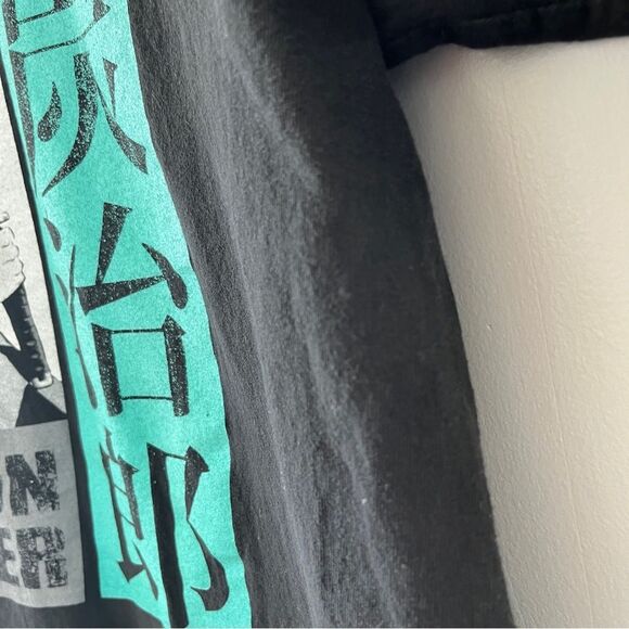 Demon Slayer Anime Black Graphic T-shirt Classic Casual Cotton Size Medium - Picture 6 of 7